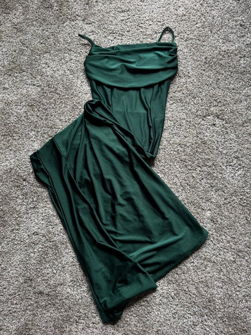 Windsor Women's Green Long Maxi Dress Spaghetti Strap Prom Size Small